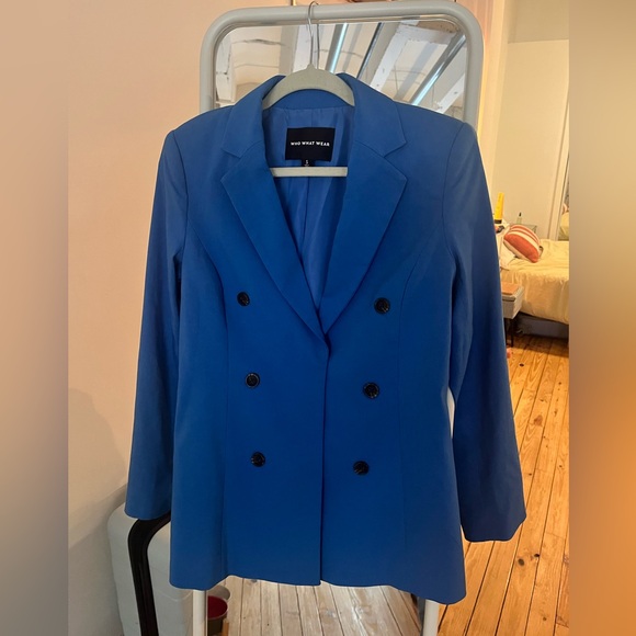 80s Style Blue Blazer - Picture 2 of 3